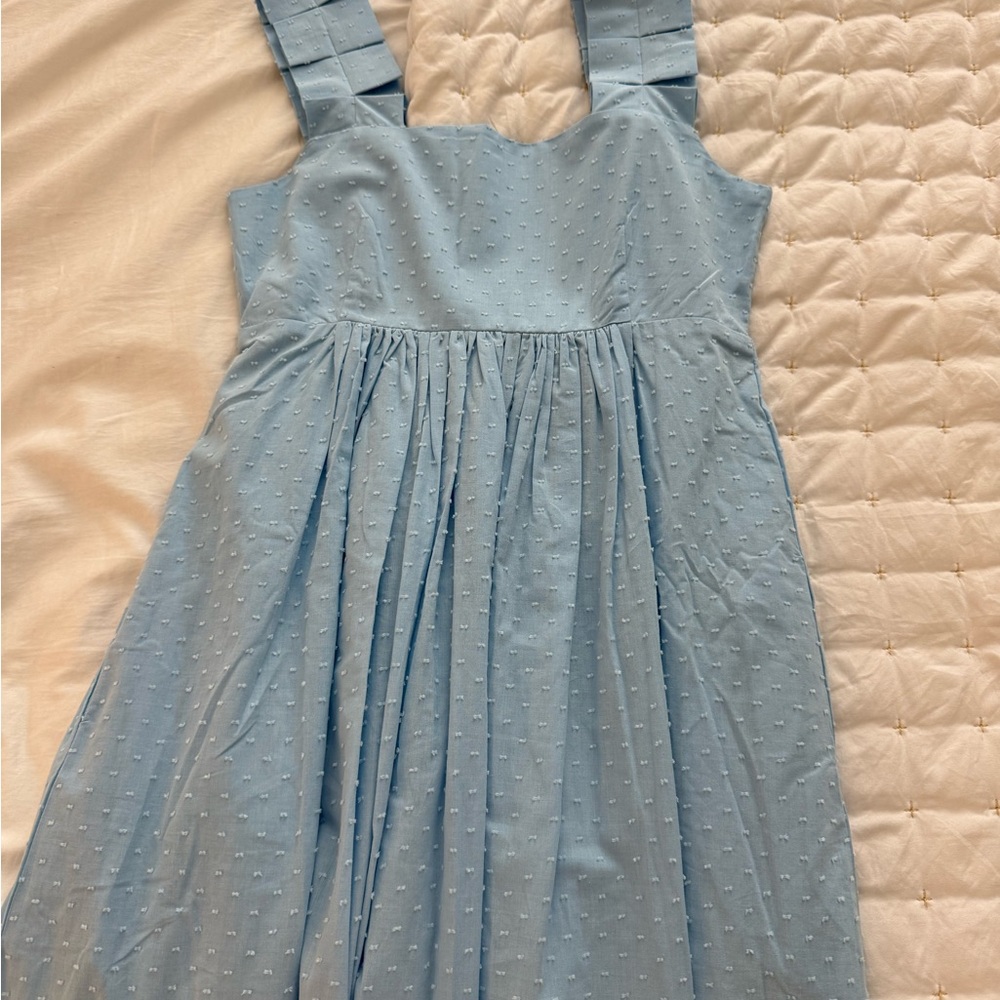 Lake Elegant Blue Sleeveless Dress